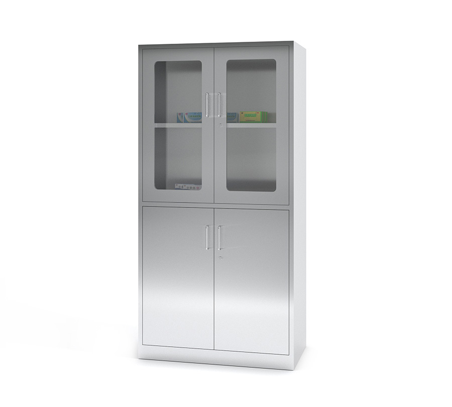 Medical four door instrument cabinet