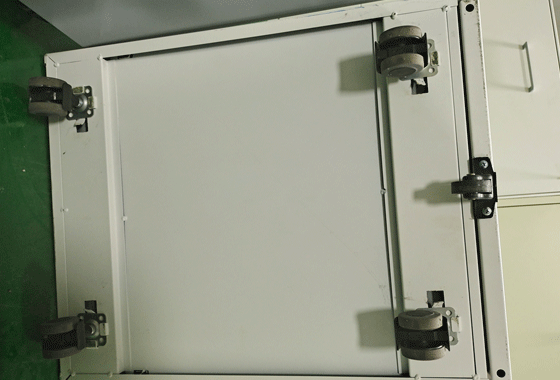 Second extraction movable cabinet