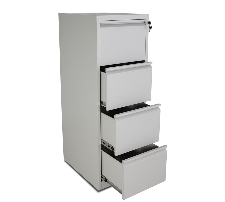 Steel four-bucket cabinet